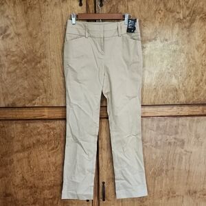 NWT-New York & Company 7th Avenue Design Studio-Straight Leg Pants Size 2 - Tan
